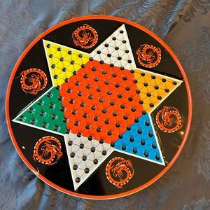 Vintage Ohio Art Chinese Checkers 2 in one game